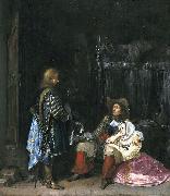 Gerard ter Borch the Younger The messenger, known as The unwelcome news France oil painting artist